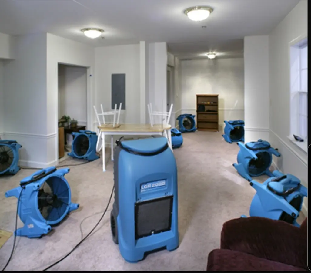 Air movers and dehumidifier setup for Water Extraction & Removal in Kaiminani